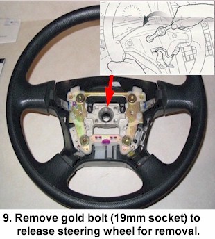 steering wheel removal