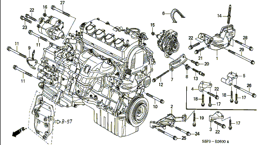 2002 Honda Civic Ex Engine Diagram - Honda Civic